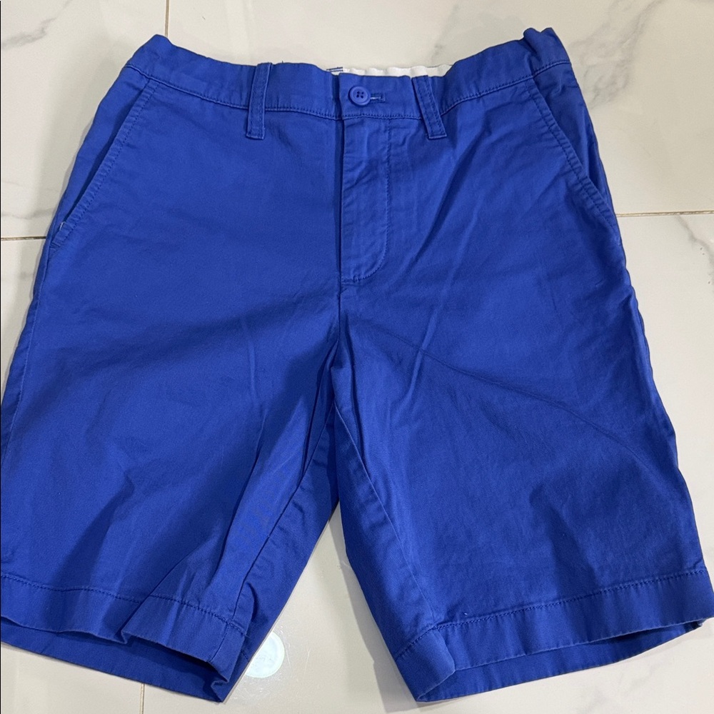Crewcuts Royal Blue Flat-Front Chino Shorts